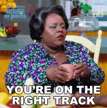Youre On The Right Track Ella Payne GIF - Youre On The Right Track Ella Payne House Of Payne GIFs