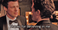 Glee Finn Hudson GIF - Glee Finn Hudson Thanks For Believing In Me GIFs