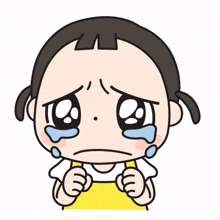baby girl cute cry sad