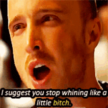 whining quit your bitch jesse pinkman