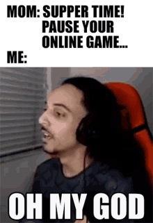 Supper Time Pause Your Online Game GIF - Supper Time Pause Your Online Game Oh My God GIFs