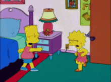 Bart Lisa GIF - Bart Lisa Simpson GIFs