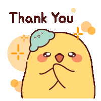Duck Yellow Sticker - Duck Yellow Thank You Stickers