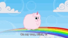 Lolzi GIF - On My Way Bitch Rainbow Goat GIFs