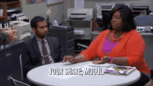 Your Share Mogul Parks And Rec GIF - Your Share Mogul Parks And Rec Split That Comish GIFs