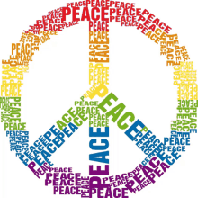 peace sign made out of peace word peace sign joypixels peace peace symbol