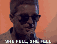 She Fell She Fell Noel Gallagher GIF - She Fell She Fell Noel Gallagher Holy Mountain Song GIFs