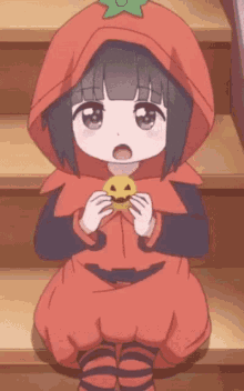 melon mell cute anime eating bite