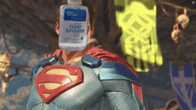 superman superhero sanitizer fist