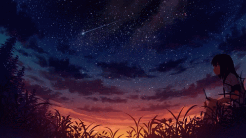 Starry Night Anime GIF - Starry Night Anime Anime Starry Night - Descubre &  Comparte GIFs