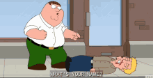 Giving Names Peter Griffin GIF - Giving Names Peter Griffin Family Guy GIFs