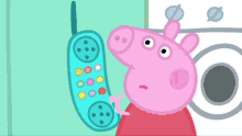 Hang Up Peppa Pig GIF - Hang Up Peppa Pig Stop Talking GIFs