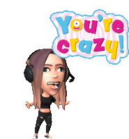 Youre Crazy Mojichat Sticker - Youre Crazy Mojichat Maniacal Laughter Stickers