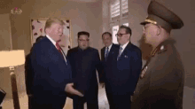 trump handshake salute singapore north korea