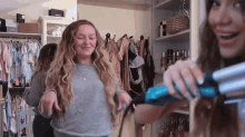 curling hair