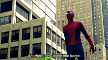 Spider Man Ah Theres No Place Like Home GIF - Spider Man Ah Theres No Place Like Home No Place Like Home GIFs