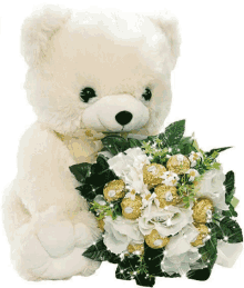 Love You Teddy Bear GIF - Love You Teddy Bear Chocolates GIFs