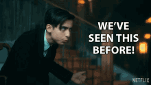 Weve Seen This Before Five GIF - Weve Seen This Before Five Aidan Gallagher GIFs