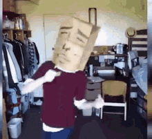 Paper Bag Man Bag Over Head GIF - Paper Bag Man Paper Bag Bag Over Head GIFs