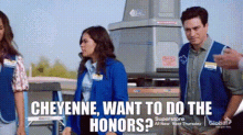 Superstore Amy Sosa GIF - Superstore Amy Sosa Cheyenne Want To Do The Honors GIFs