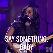Say Something Baby Her GIF - Say Something Baby Her Hold On Song GIFs