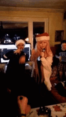 Karaoke Singing GIF - Karaoke Singing Christmas GIFs