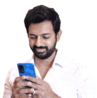Texting Faisal Khan Sticker - Texting Faisal Khan Looking At The Phone Stickers
