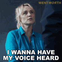 I Wanna Have My Voice Heard Marie Winter GIF - I Wanna Have My Voice Heard Marie Winter Wentworth GIFs