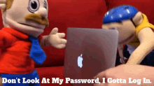 Sml Jeffy GIF - Sml Jeffy Dont Look At My Password GIFs