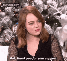 But, Thank You For Your Support..Gif GIF - But Thank You For Your Support. Emma Stone GIFs