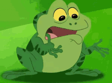 Frog Freaked Out GIF - Frog Freaked Out Shocked GIFs