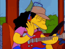 The Simpsons Otto GIF - The Simpsons Otto Rocking Out GIFs