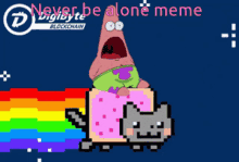 Never Be Alone Meme GIF - Never Be Alone Meme Nyan Cat GIFs