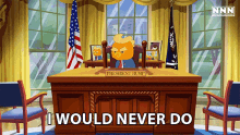 I Would Never Do Ronald T Rump GIF - I Would Never Do Ronald T Rump Party Wars GIFs