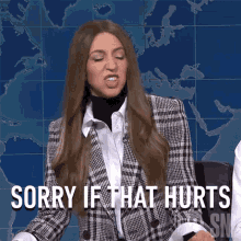 Sorry If That Hurts Janet Noonan GIF - Sorry If That Hurts Janet Noonan Saturday Night Live GIFs