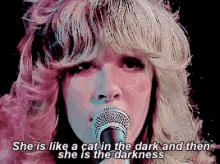 Stevie Nicks She Is Like A Cat In The Dark GIF - Stevie Nicks She Is Like A Cat In The Dark She Is The Darkness GIFs
