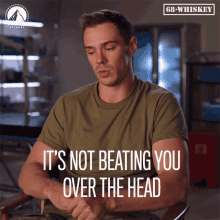 Its Not Beating You Over The Head Isnt It Obvious GIF - Its Not Beating You Over The Head Isnt It Obvious Straight To The Point GIFs