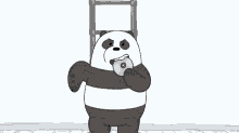 angry panda panpan we bare bears huh