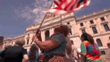 Flag March GIF - Flag March Protest GIFs
