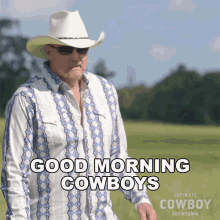 Good Morning Cowboys Trace Adkins GIF - Good Morning Cowboys Trace Adkins Ultimate Cowboy Showdown Season2 GIFs