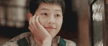 kdrama descendants of the sun song joongki in love looking at you