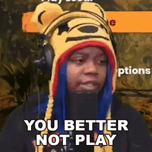 You Better Not Play With Me Today Now Aychristenegames GIF - You Better Not Play With Me Today Now Aychristenegames Dont Play With Me GIFs