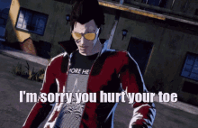 No More Hero No More Heroes GIF - No More Hero No More Heroes Im Sorry You Hurt Your Toe GIFs