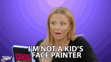 Im Not A Kids Face Painter Cat Warner GIF - Im Not A Kids Face Painter Cat Warner Face Painter GIFs