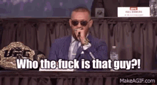 Conor Mcgregor Who The Fuck Is That Guy GIF - Conor Mcgregor Who The Fuck Is That Guy Stanthesmog GIFs
