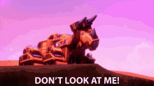 Dont Look At Me Dozer GIF - Dont Look At Me Dozer Dinotrux GIFs
