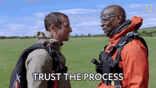 Trust The Process Terry Crews Skydives Over Iceland GIF - Trust The Process Terry Crews Skydives Over Iceland Running Wild With Bear Grylls GIFs