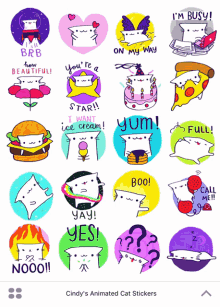 Cindy Suen Stickers GIF - Cindy Suen Stickers Cat GIFs
