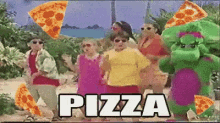 barney pizza dance