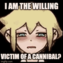 Omori Basil I Am The Willing Victim Of A Cannibal GIF - Omori Basil Omori I Am The Willing Victim Of A Cannibal GIFs